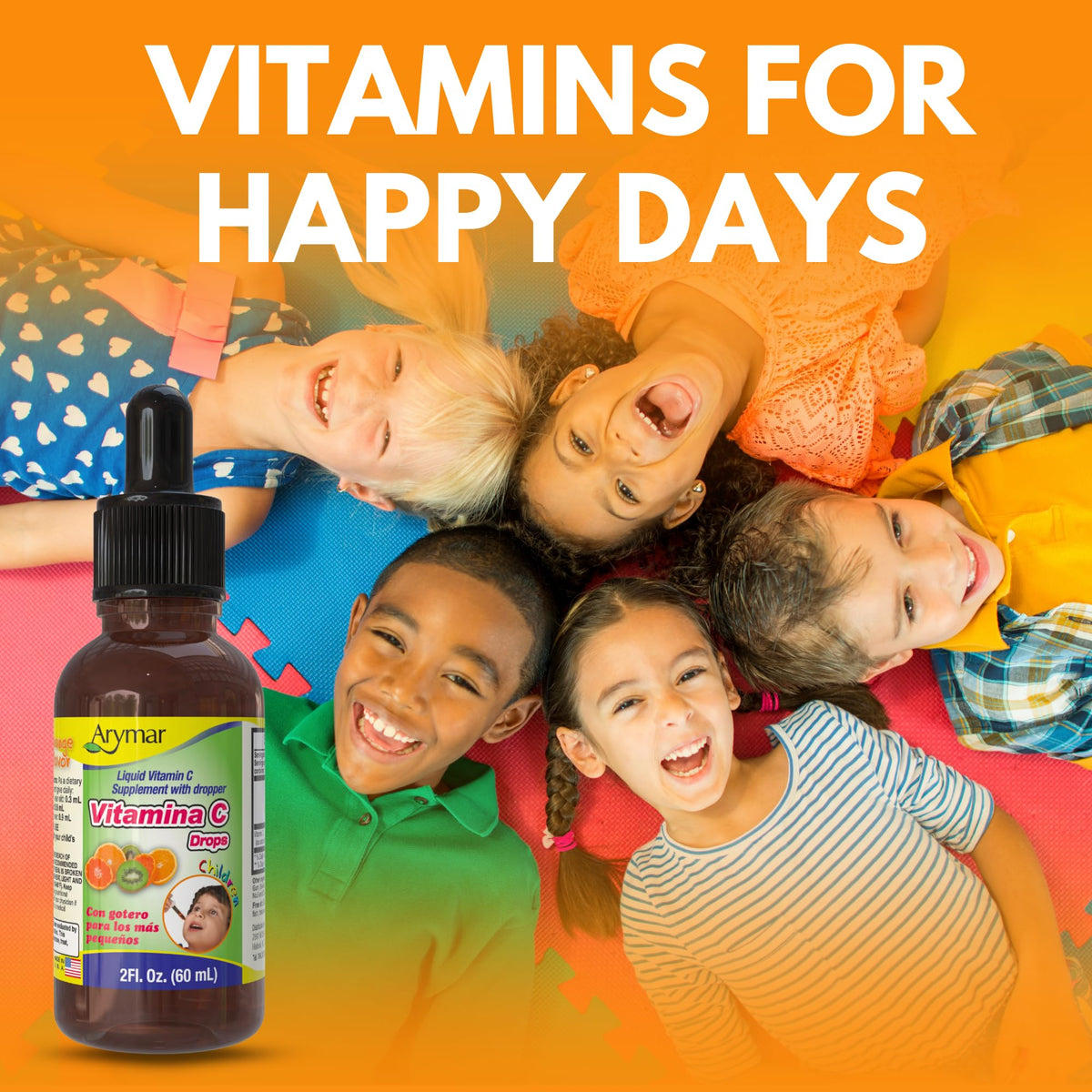 Arymar Vitamin C Drops Orange Flavor Immune Support - 2 fl oz - image 5