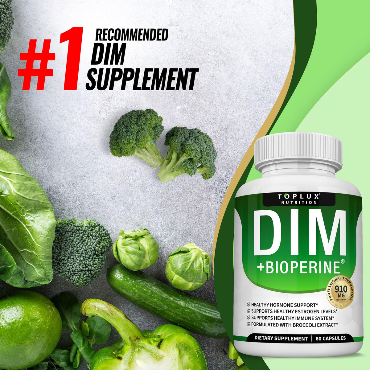 Toplux DIM Supplement 700mg Diindolylmethane