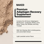 NAKED Recovery Mushroom Supplement Powder - 30 Servings - image 4