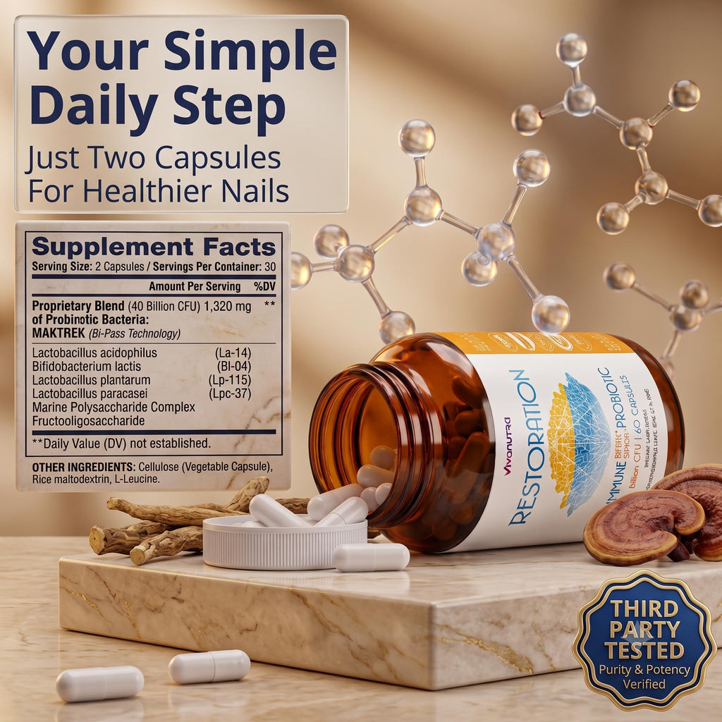 VIVANUTRA Restoration Probiotic Nail Fungus Supplement Extra Strength - image 5
