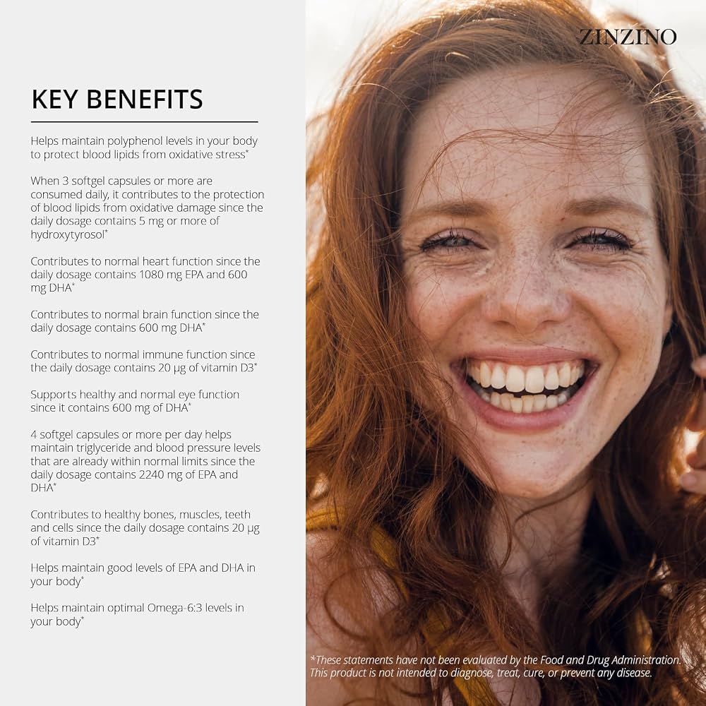 Zinzino Essent+ Premium Omega Balance - 60 Softgels - image 4