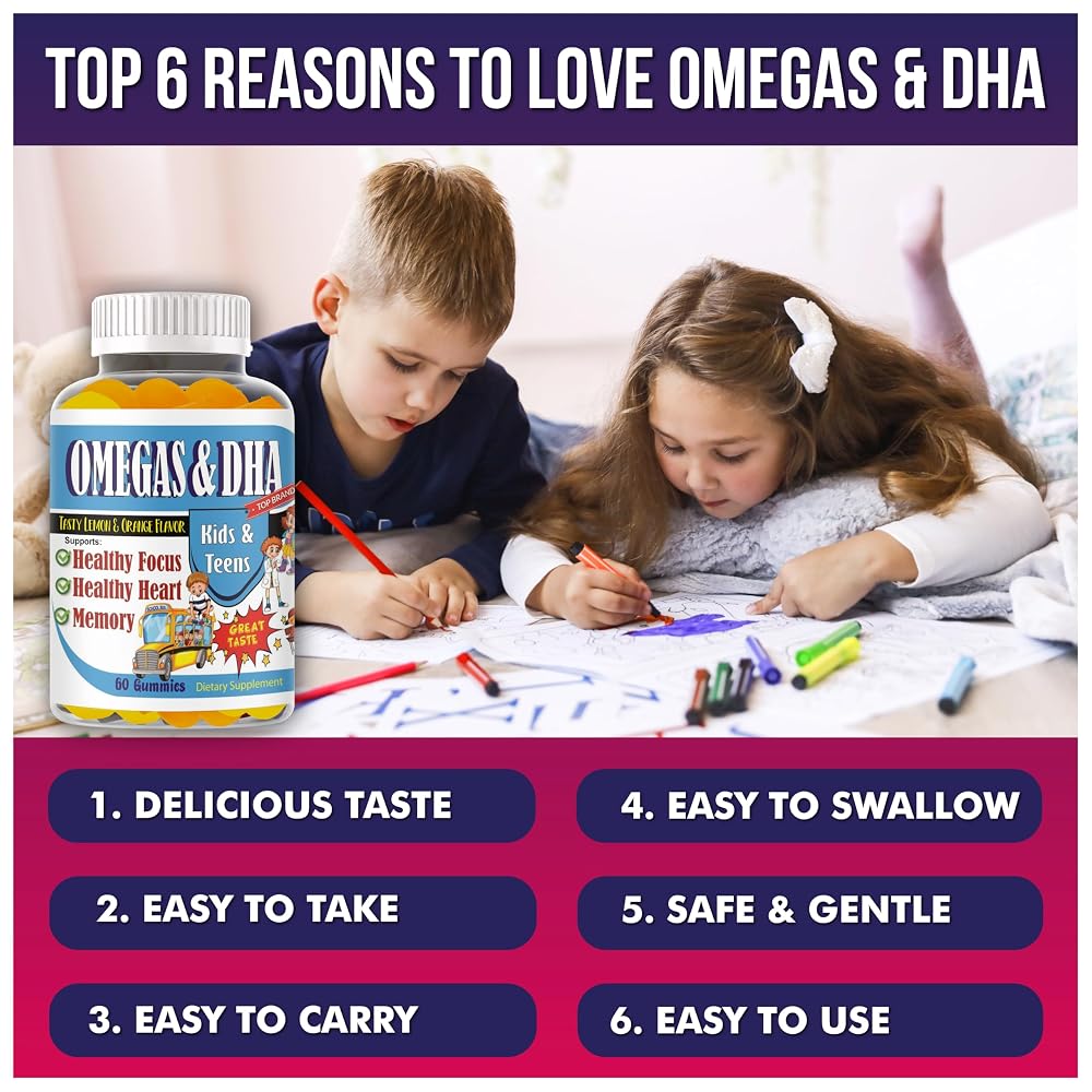 Celebrity LifeStyle Kids Omega 3 DHA Gummies Brain Support - 60 Count - image 4