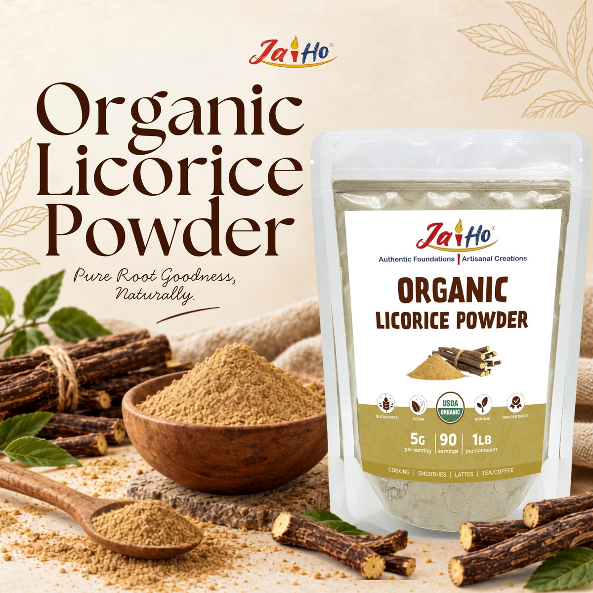 Jai Ho USDA Organic Licorice Root Powder - 1 LB - image 6