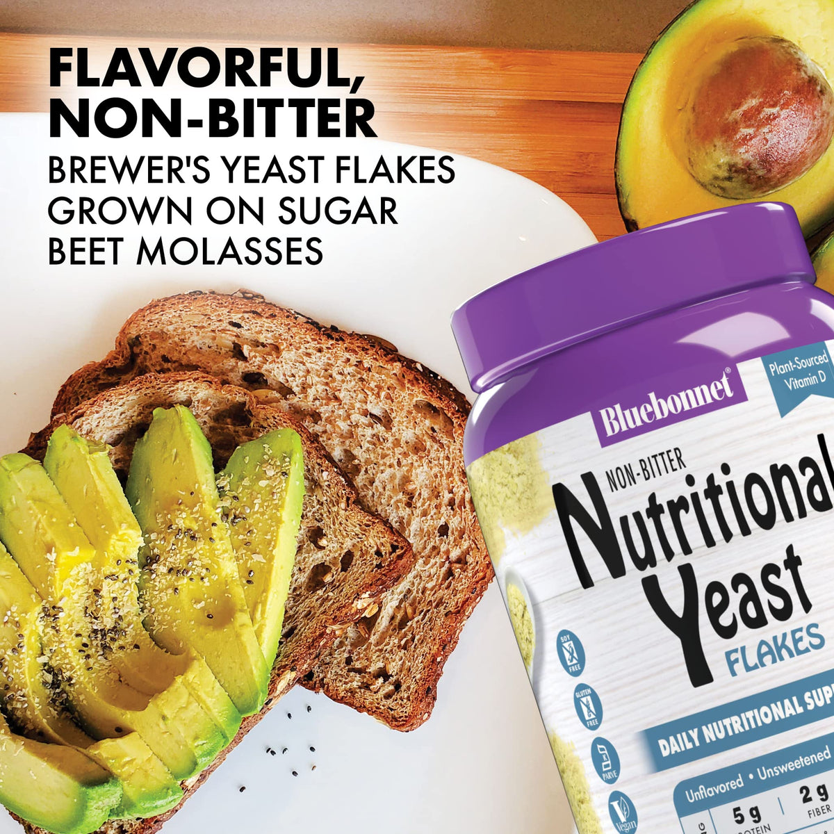BlueBonnet Nutritional Yeast Non-Bitter Flakes - 10.58 oz - image 5