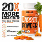 Strong Organics Raw Organic Carrot Juice Powder - 120 Capsules - image 2