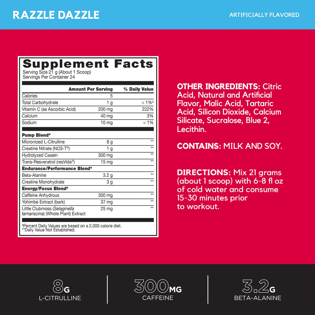 BSN Vaso Pre Workout Powder