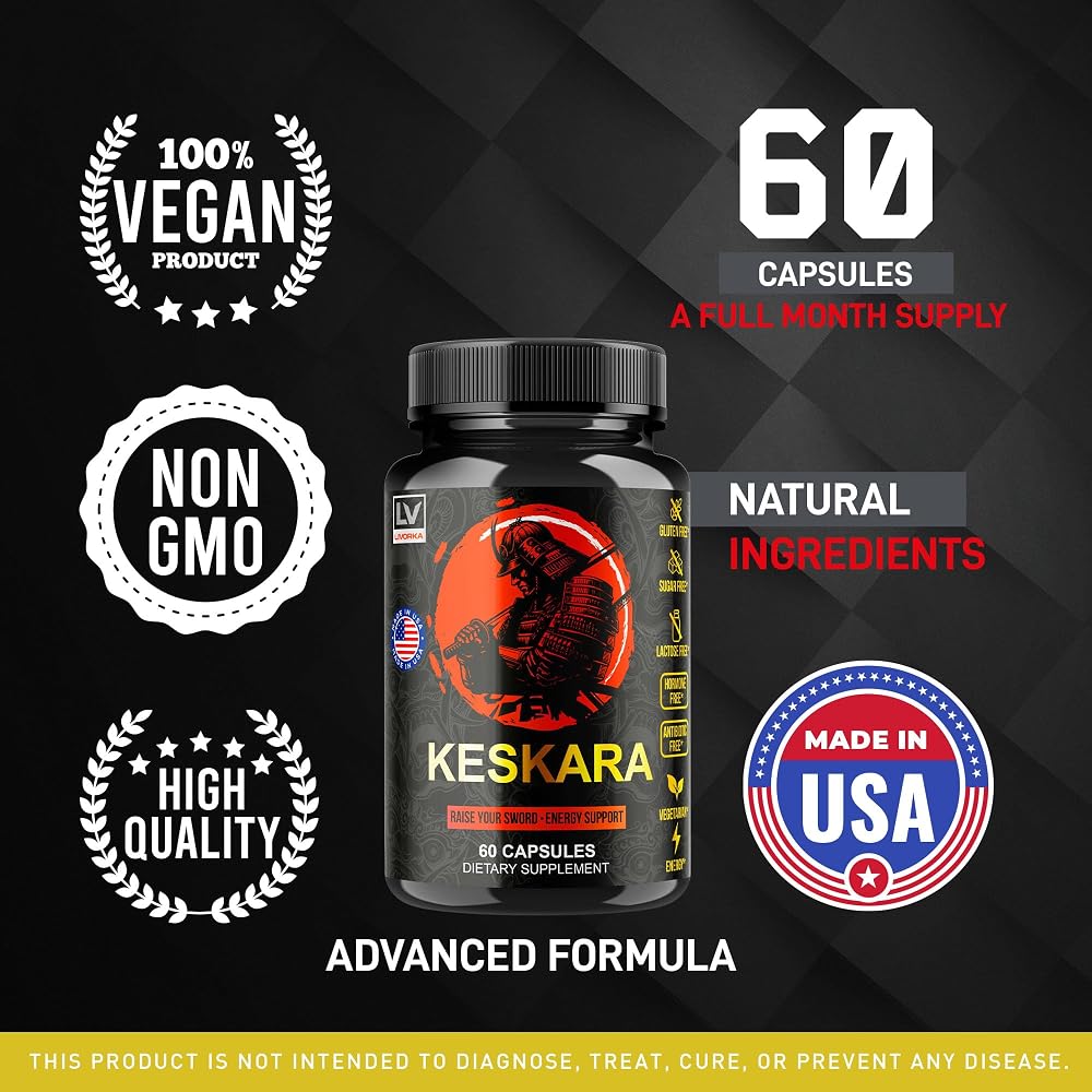 LIVORKA Keskara Pills for Men Supplement - 180 Capsules - image 4