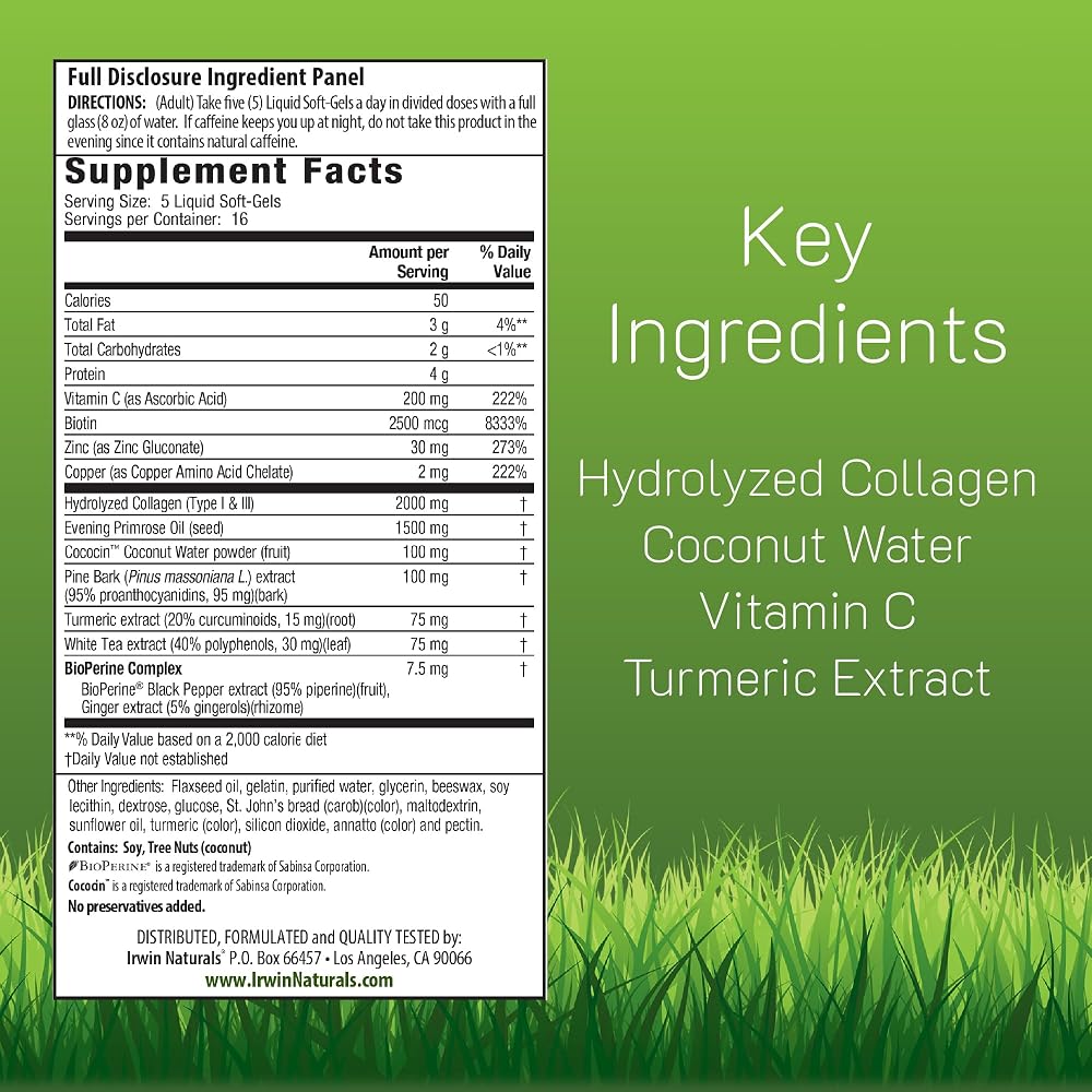 Irwin Naturals Deep Tissue Collagen Connective Tissue Support - 80 Softgels - image 2