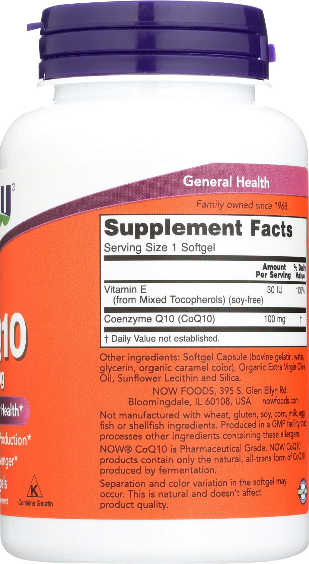 NOW Foods CoQ10 100mg Cardiovascular Health - 150 Softgels - image 5