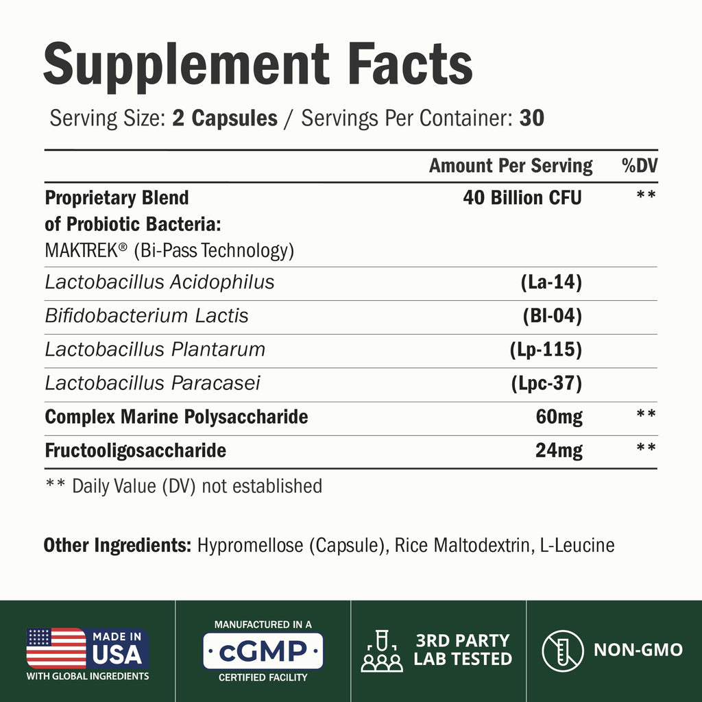 Vimerson Health Probiotics 40 Billion CFU Digestive Support - 60 Capsules - image 2