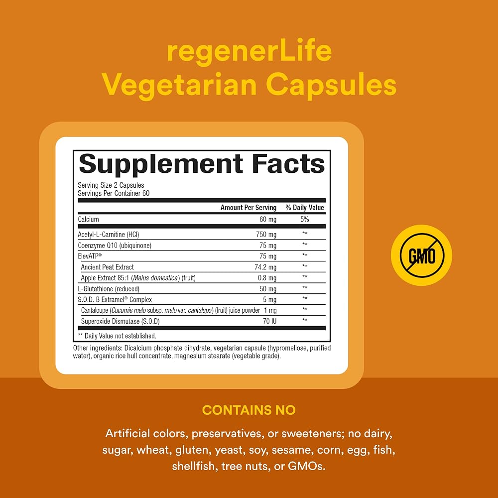 Natural Factors Mitochondrial Energy Formula - 120 Vegetarian Capsules - image 6