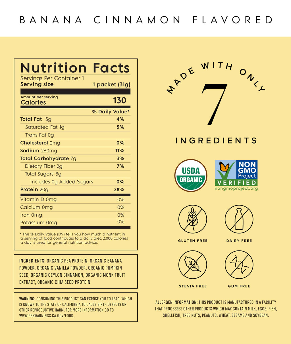 Truvani Vegan Pea Protein Powder