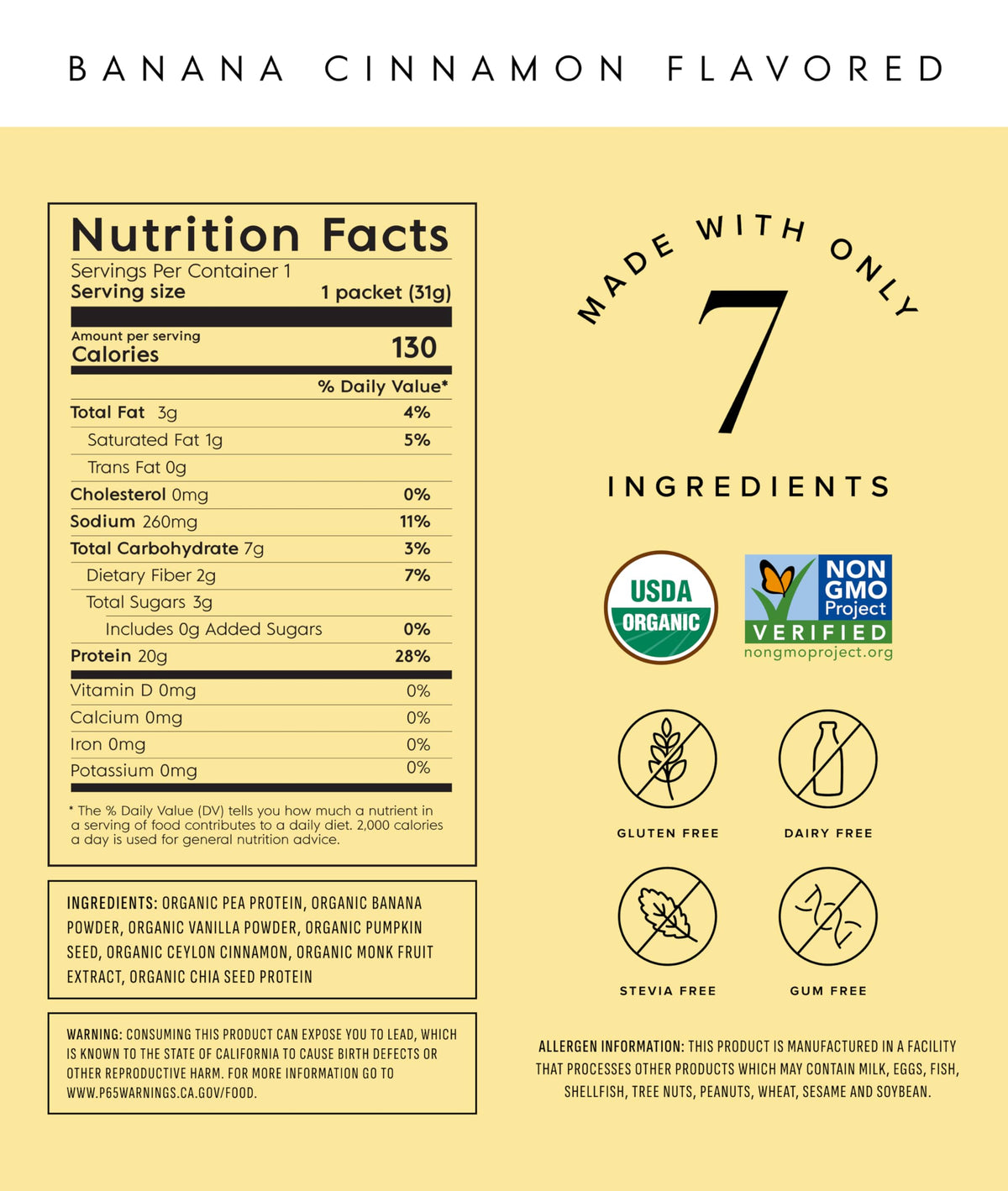 Truvani Vegan Pea Protein Powder