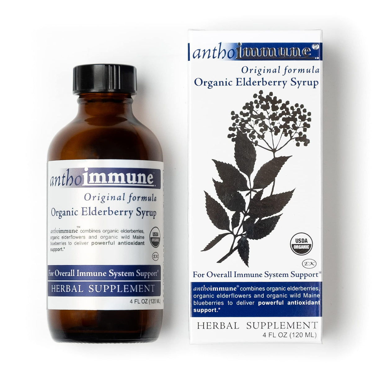 Maine Medicinals Organic Elderberry Syrup Immune Support - 4 oz