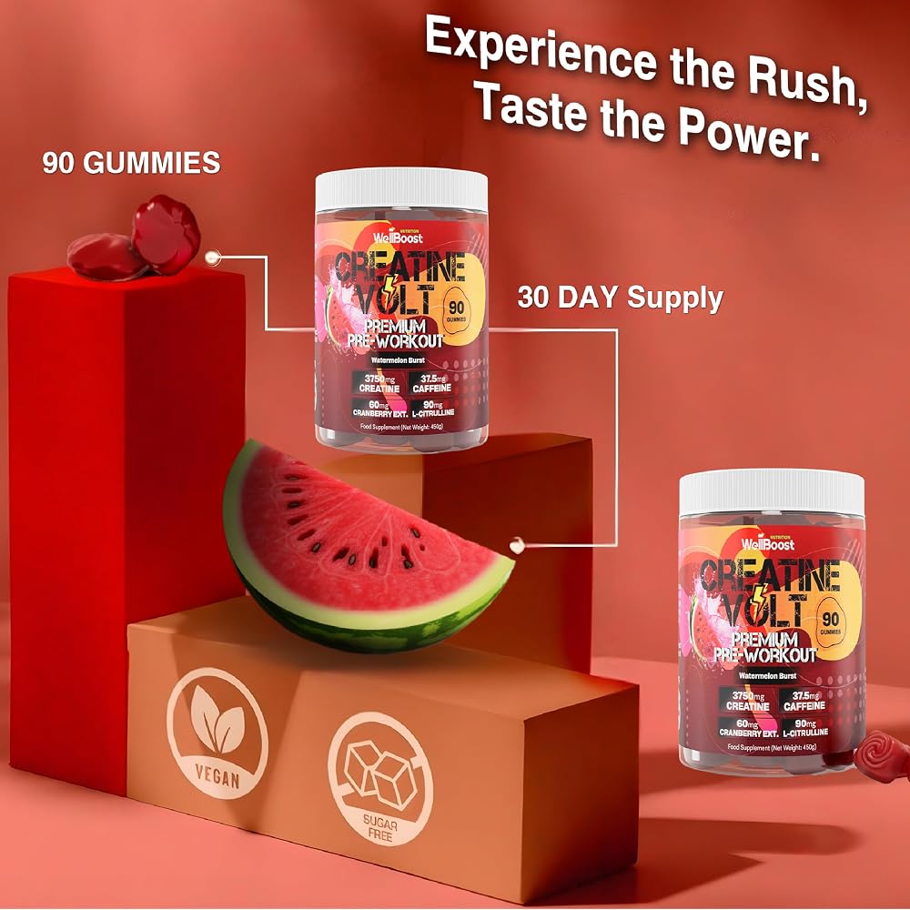 WellBoost Creatine Volt 90 Gummies for Energy & Endurance - image 2