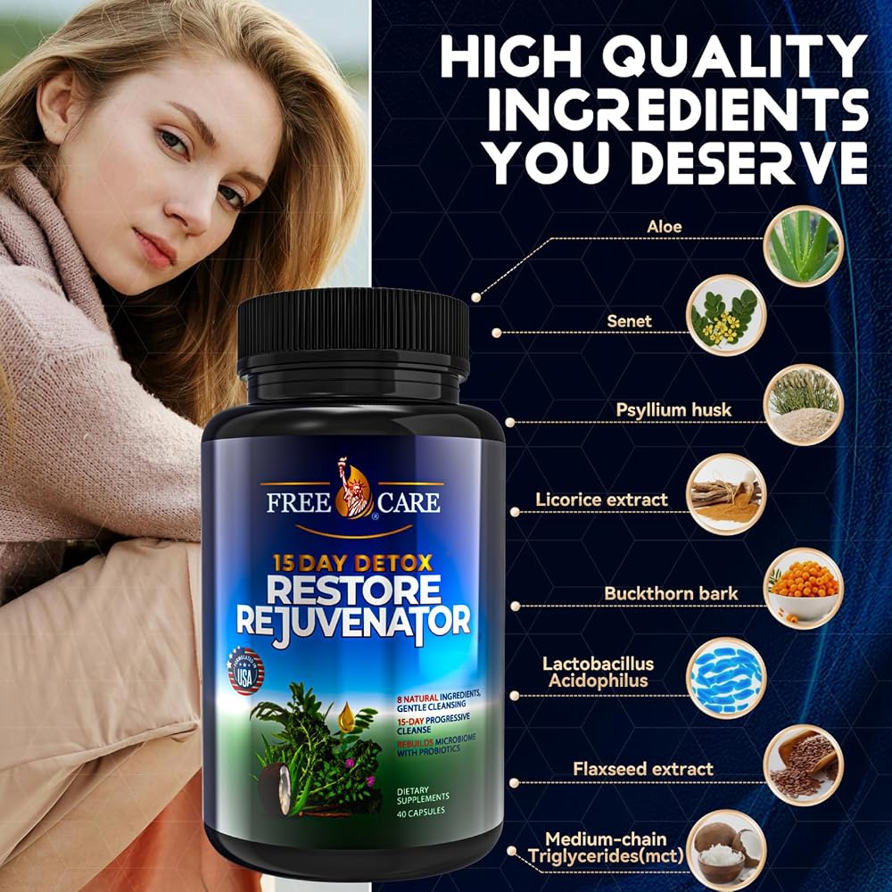 FreeCare Colon Cleanse 15+5 Day Upgrade Digestive Support - 40 Capsules - image 5