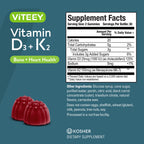 Viteey Vitamin D3 K2 Gummies