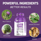 Herbtonics Liver Detox Cleanse with Milk Thistle & Berberine - 240 Capsules - image 4