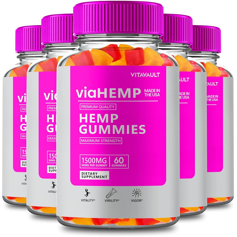Vitavault Via Hemp Gummies Maximum Strength - 300 Count