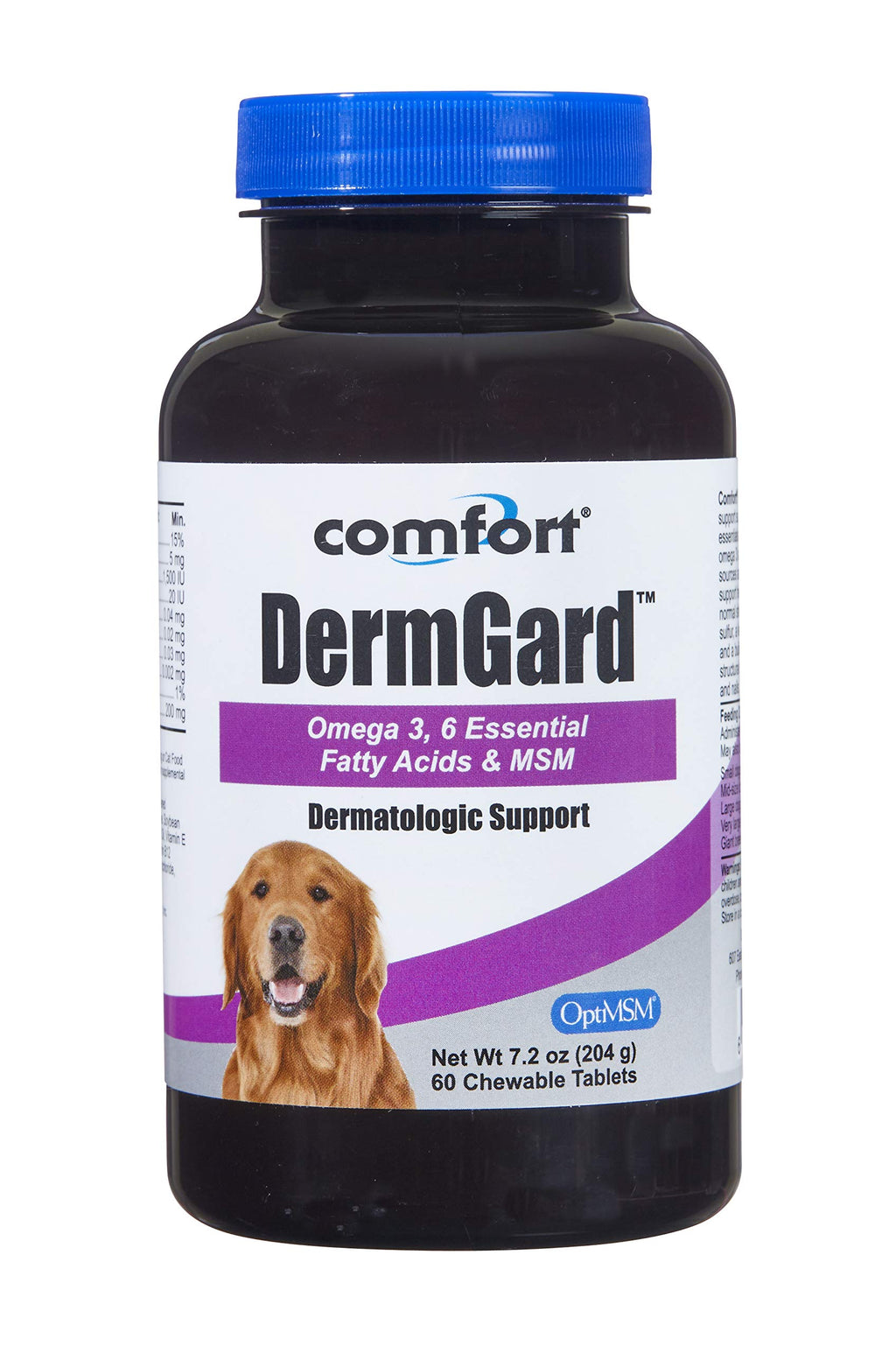 Comfort DermGard Skin and Coat Supplement for Dogs - 60 Tablets