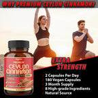 Agobi Ceylon Cinnamon with Berberine Supplement - 180 Capsules - image 5