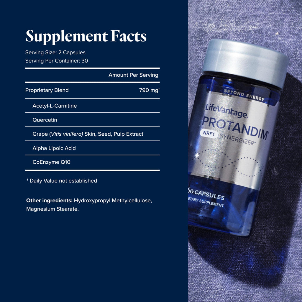 LifeVantage Protandim NRF1 Synergizer Mitochondrial Support - 60 Capsules - image 2