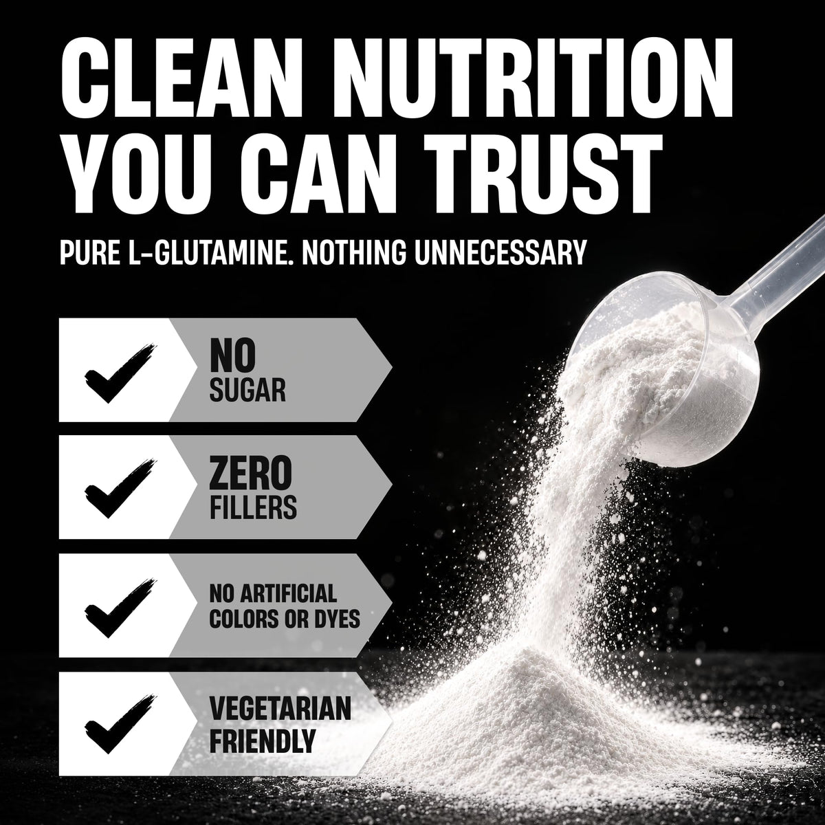 Nutrex Research L Glutamine Powder - Pure Unflavored L-Glutamine