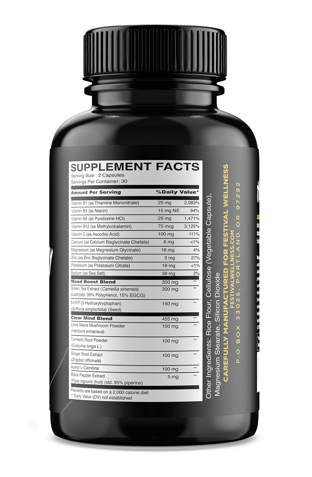 Festival Wellness Harmony Festival Recovery Supplement - 60 Capsules - image 2