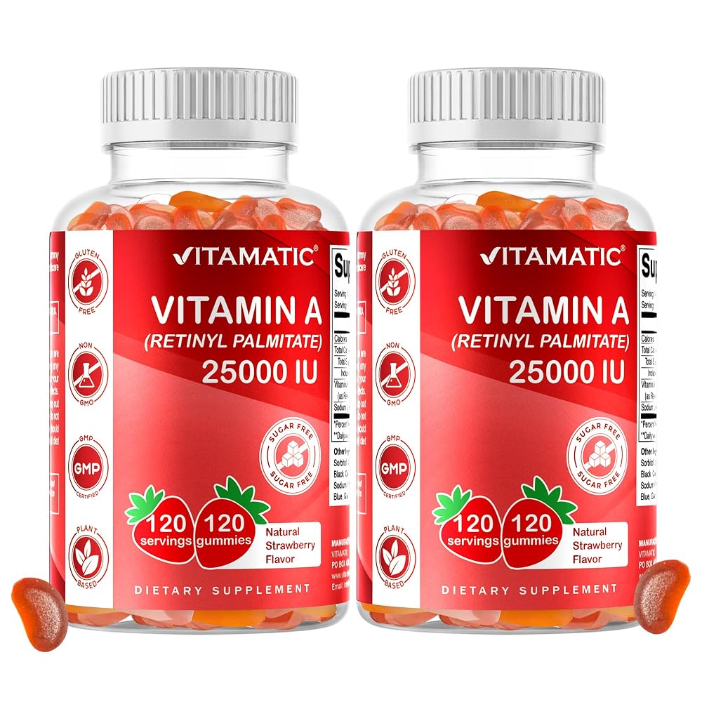 Vitamatic Vitamin A 25000 IU Gummies - 120 Gummies
