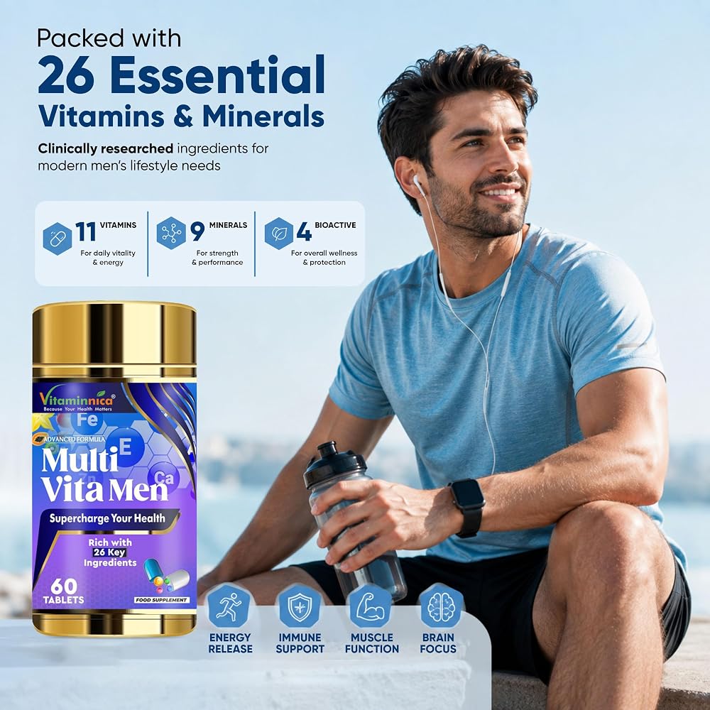 Vitaminnica Multivitamins for Men with Vitamin A & 28 Other nutrients - image 2