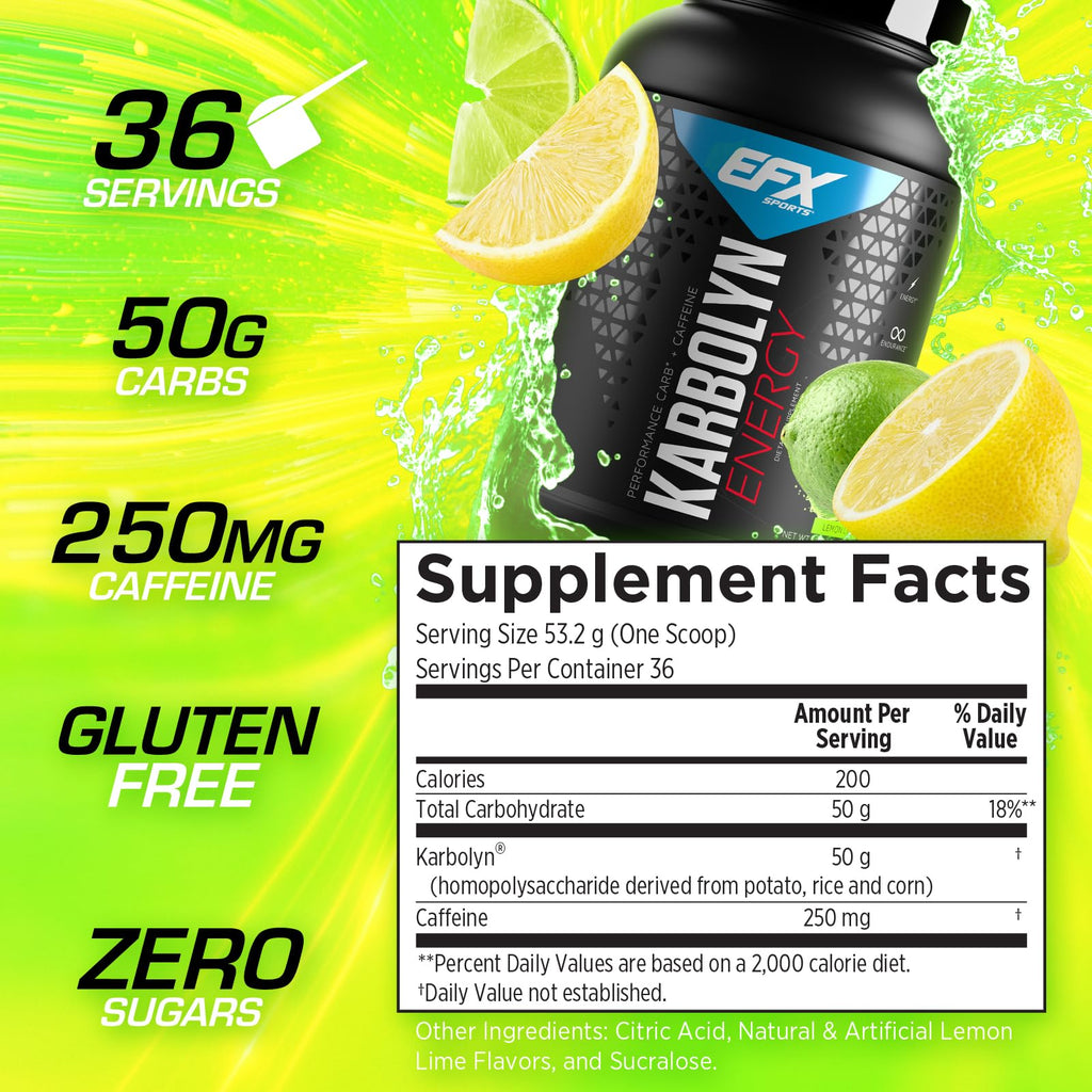 EFX Sports Karbolyn Energy Performance Carbohydrate Powder - 36 Servings - image 2