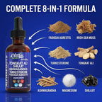 Clean Nutraceuticals Tongkat Ali Liquid Drops Herbal Supplement - 2 Fl Oz - image 5