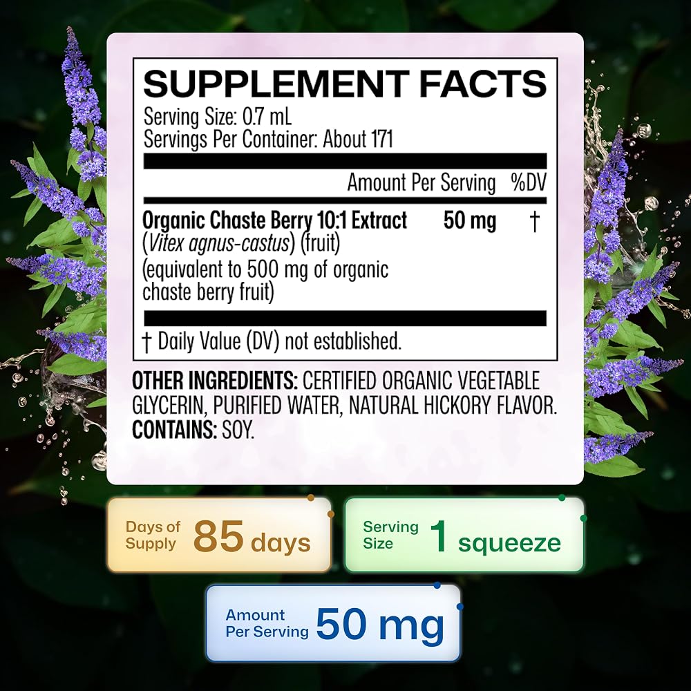 BIO KRAUTER Vitex Chasteberry for Menopause Support - 4 Fl Oz - image 5