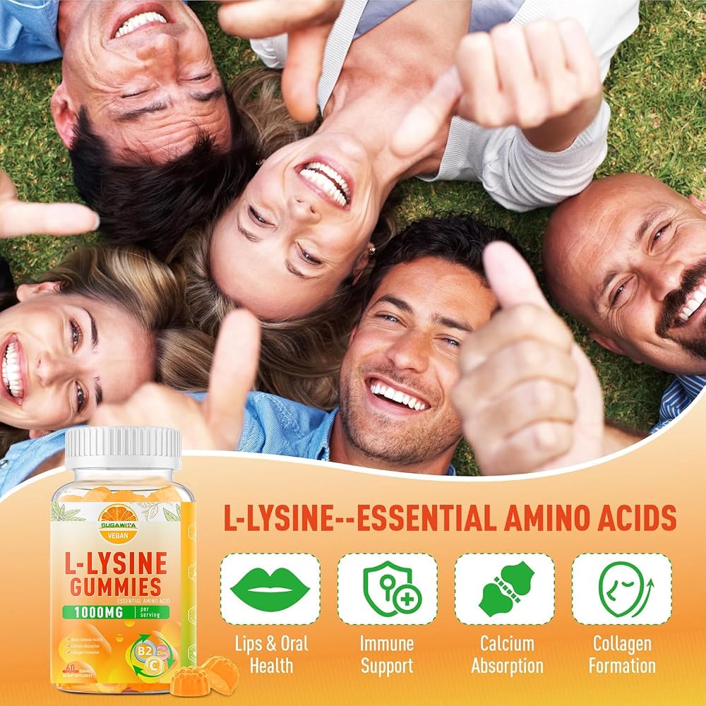 SUGAWITA L-Lysine Gummies 1000 mg