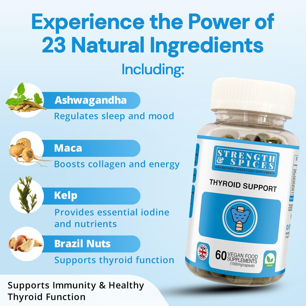 Strength & Spices Thyroid Support Iodine Supplement - 60 Capsules - image 3
