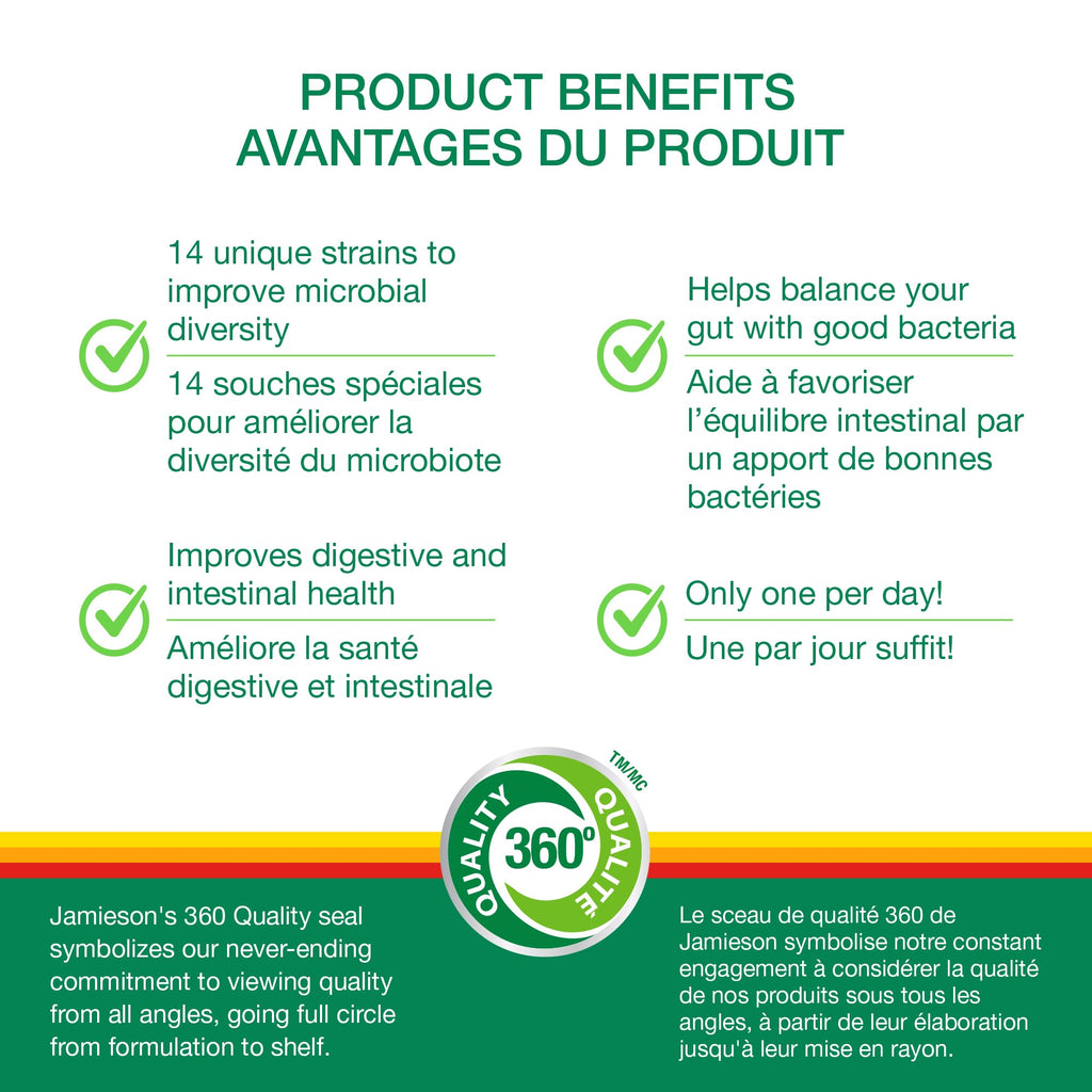 Jamieson 10 Billion Probiotic - 60 Vegetarian Capsules - image 3