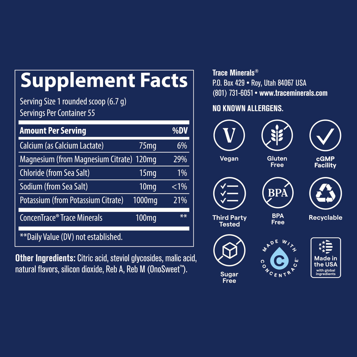 Trace Minerals Hydro Pak Keto Electrolyte Powder Lemon Lime - 55 Servings - image 3
