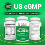 Dr. Berg Natural Vitamin B1 B6 B12 Complex - 60 Capsules - image 5