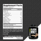 NutraBio Classic Whey Protein Powder Supplement - 25g of Protein Per