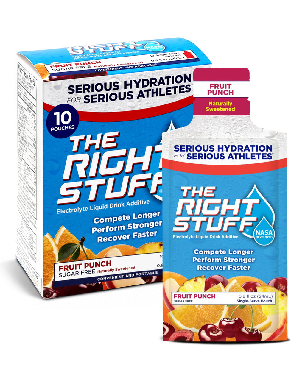The Right Stuff electrolyte drink concentrate -10 Pouch Box