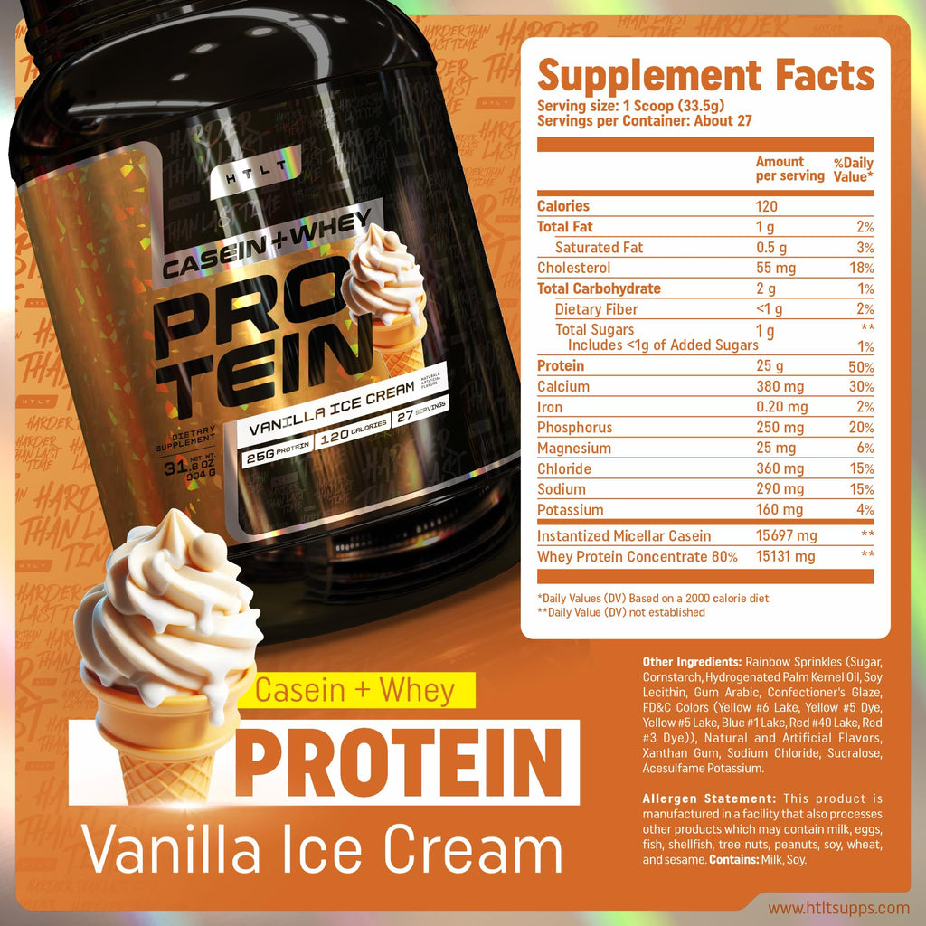 HTLT Supps Casein + Whey Protein by HTLT