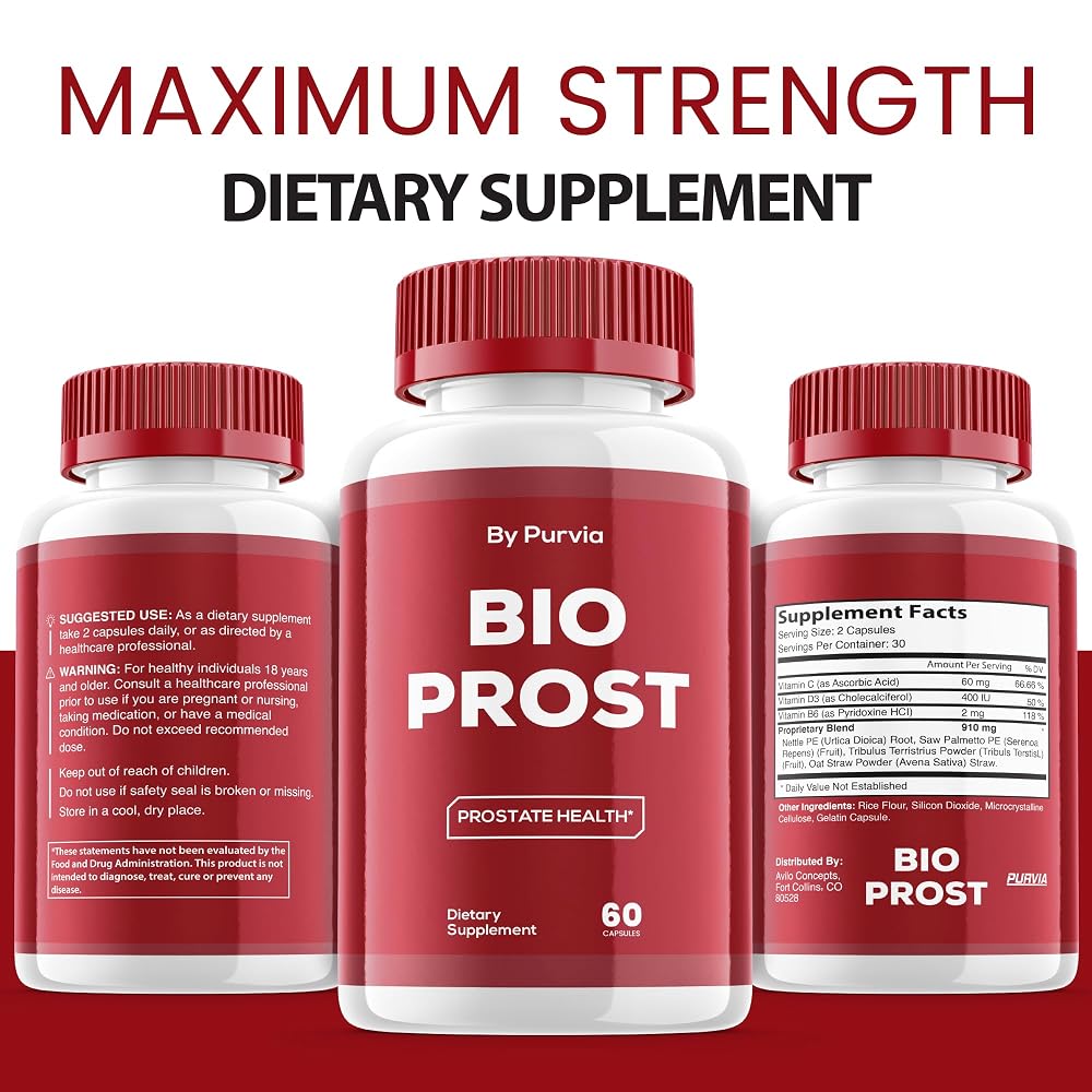 Purvia Bio Prost Advanced Formula Capsules - 120 Count - image 4