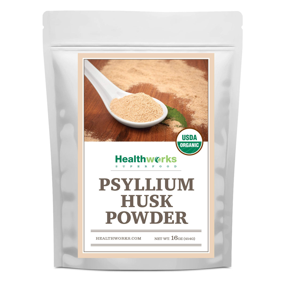 Healthworks Superfoods Organic Psyllium Husk Powder Keto Soluble Fiber