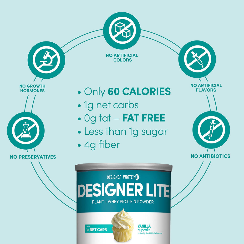 Designer Wellness, Designer Lite, Low Calorie Natural Protein
