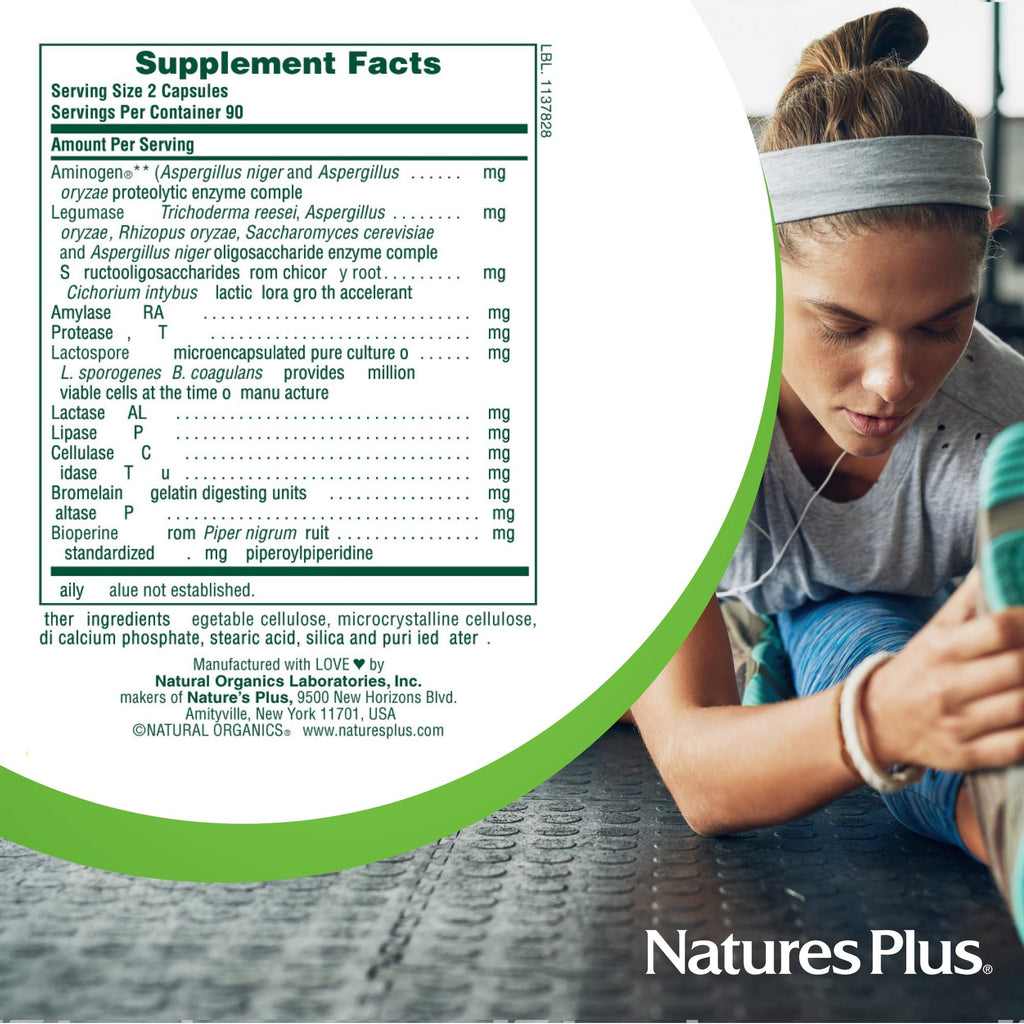 NaturesPlus Natures Plus ActiZyme - Gut Health Supplement