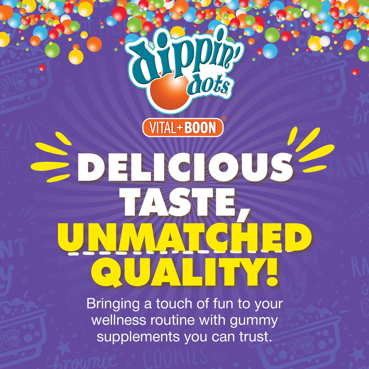 Vital+Boon Dippin' Dots Kids Multivitamin Gummies Rainbow Fruit - 60 Gummies - image 8