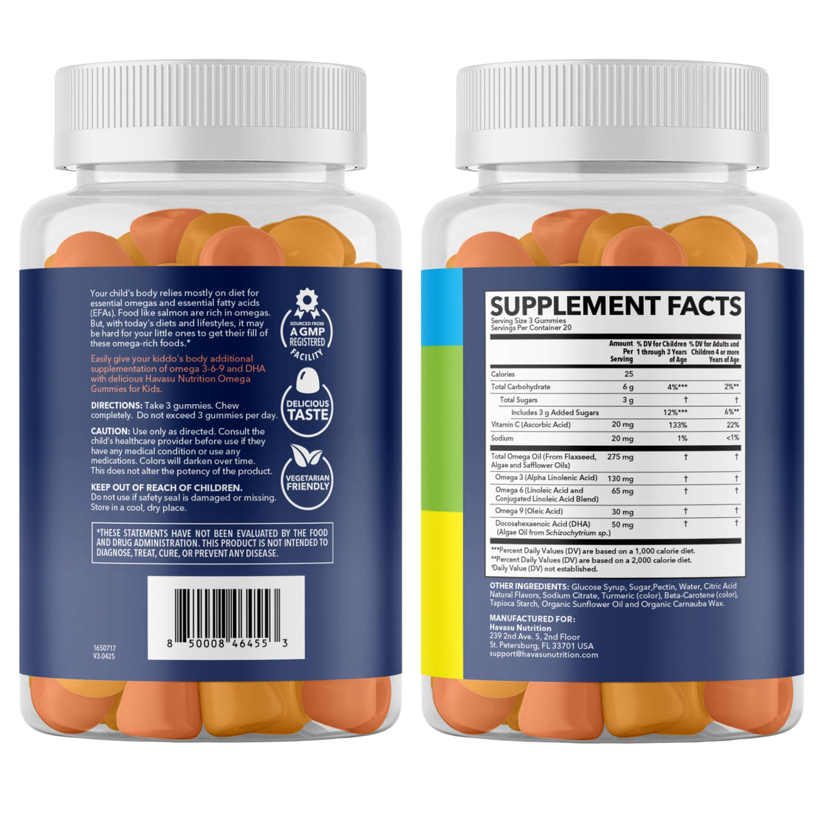 Havasu Nutrition Omega 3-6-9 + DHA Gummies for Kids - 60 Count - image 9