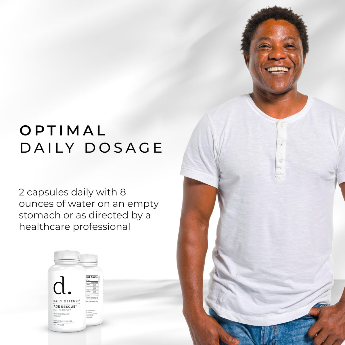 Daily Defense Age Rescue Anti Aging Amino Acids - 60 Capsules - image 8