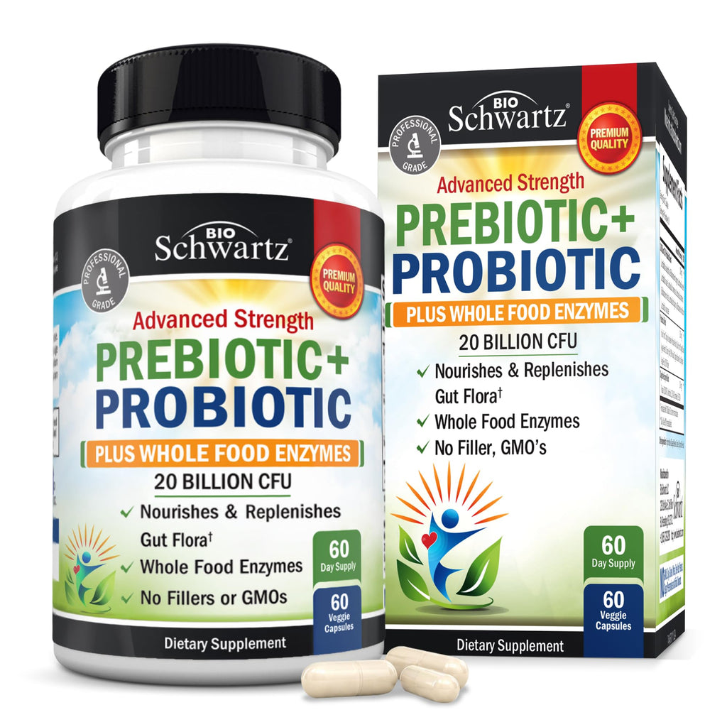 BioSchwartz Advanced Prebiotics & Probiotics - 60 Capsules