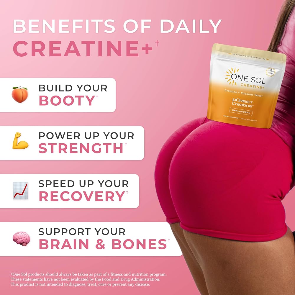 One Sol Women's Creatine for Muscle & Recovery - 60 Servings - image 2